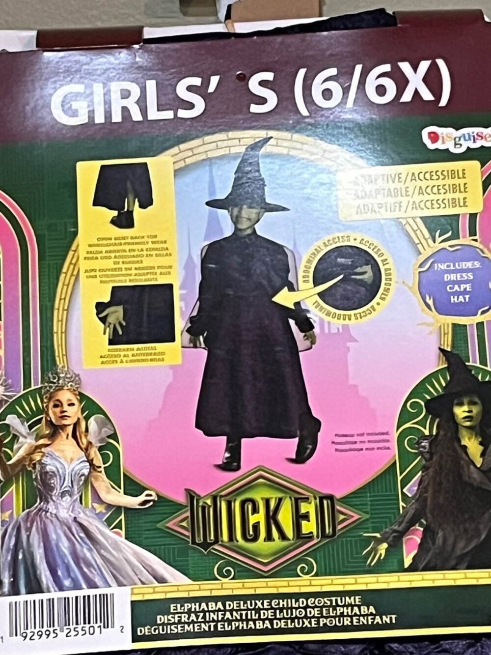 2/$15.00 Wicked Elphaba Costume